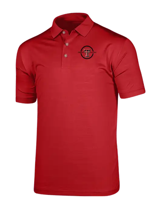 Callaway Vibrant Red Ventilated Polo w/Texas Tech CU Logo