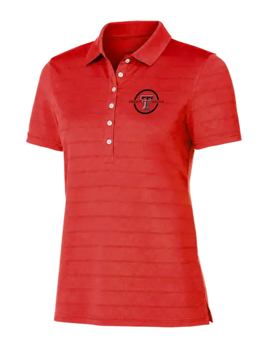 Callaway Womens Red Ventilated Polo w/Texas Tech CU Logo