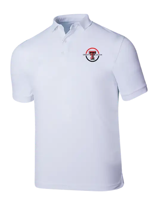 Callaway Ottoman Bright White Polo w/Texas Tech CU Logo