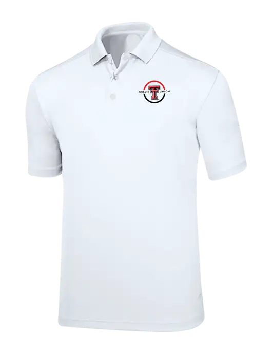 Callaway Core Bright White Performance Polo w/Texas Tech CU Logo