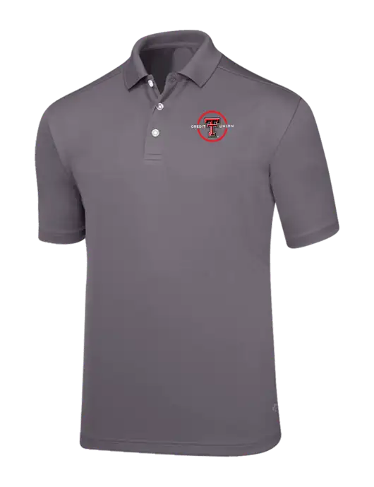 Callaway Core Medium Grey Performance Polo w/Texas Tech CU Logo
