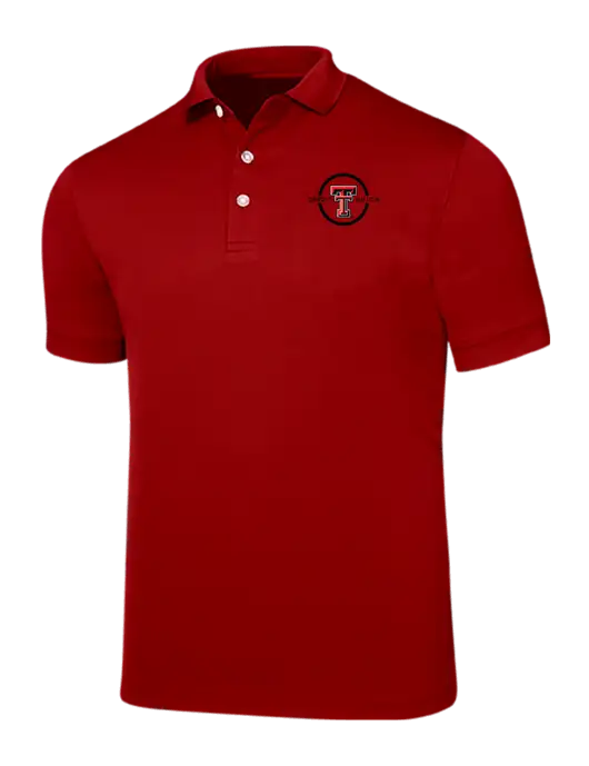 Callaway Ottoman Red Polo w/Texas Tech CU Logo