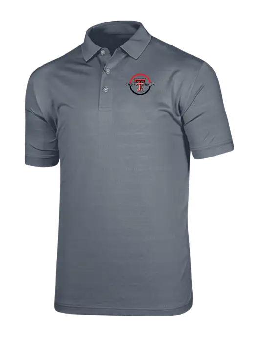 Callaway Vibrant Light Grey Ventilated Polo w/Texas Tech CU Logo