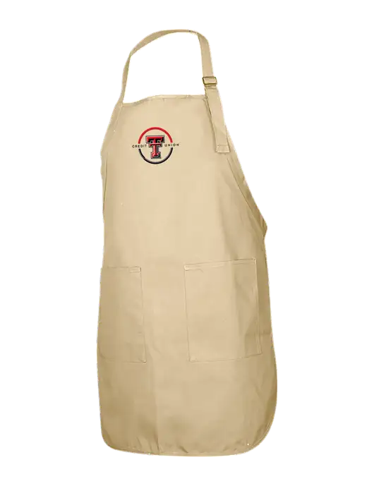 Full-Length Stone Apron With Pockets w/Texas Tech CU Logo