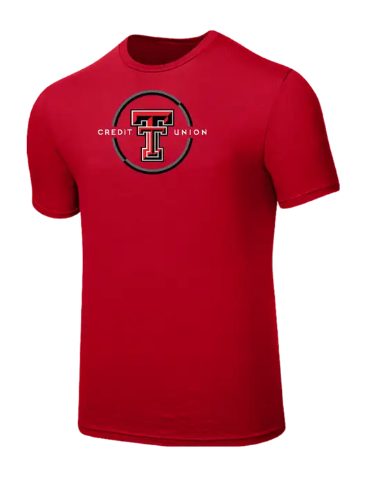 Seriously Soft Red T-Shirt w/Texas Tech CU Logo