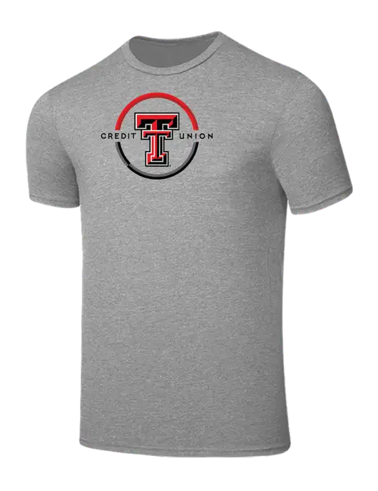 Seriously Soft Light Heather Grey T-Shirt w/Texas Tech CU Logo