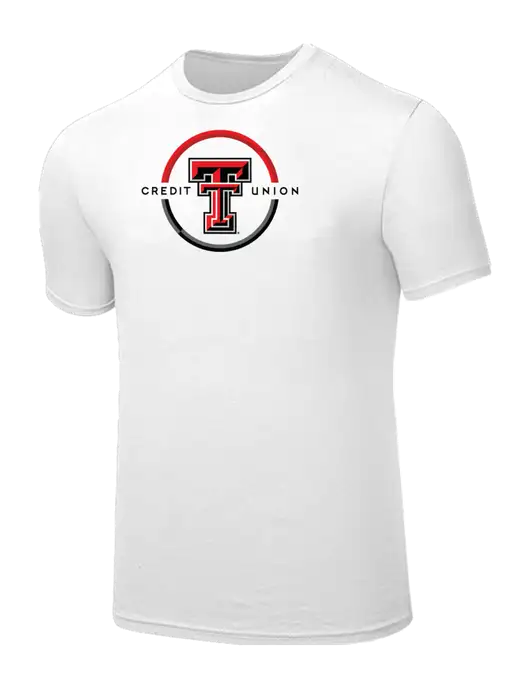Seriously Soft White T-Shirt w/Texas Tech CU Logo