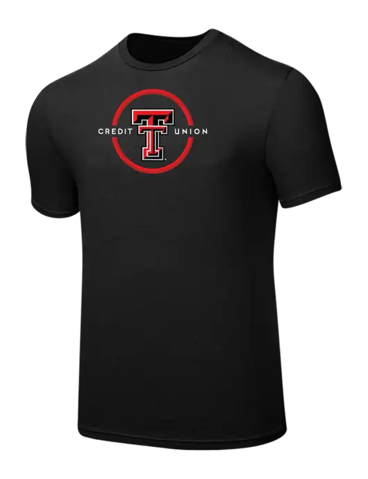 Seriously Soft Black T-Shirt w/Texas Tech CU Logo