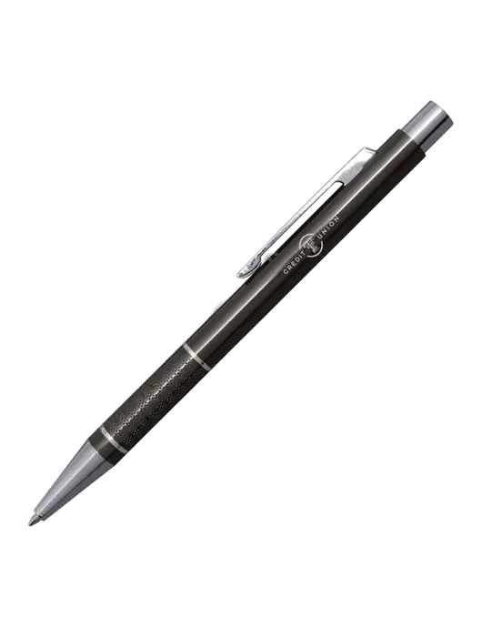 St George Gunmetal Pen - Blue Ink w/Texas Tech CU Logo