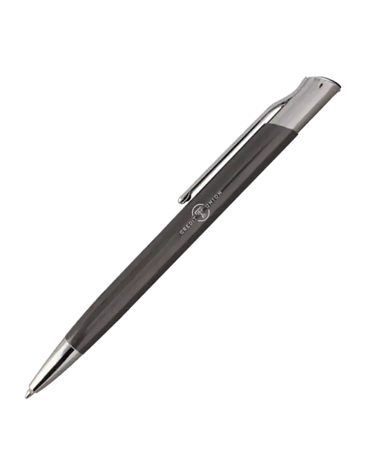 San Malo Gunmetal Pen - Black Ink w/Texas Tech CU Logo