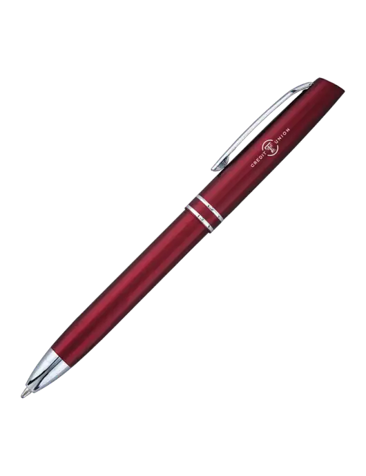 Maroon Anguilla Black Ink Pen w/Texas Tech CU Logo