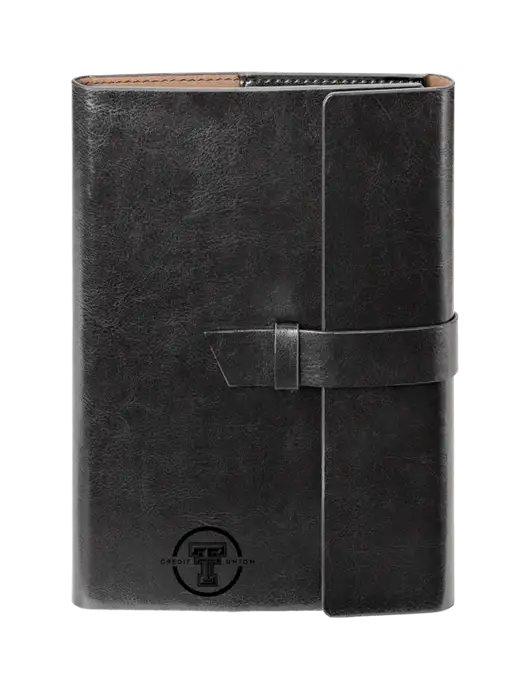 Fabrizio Black 6.875 x 9.56 Portfolio w/Texas Tech CU Logo