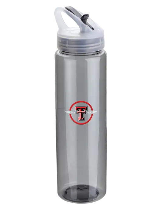 Buddy Smoke 32 oz PET Bottle with Flip Lid w/Texas Tech CU Logo