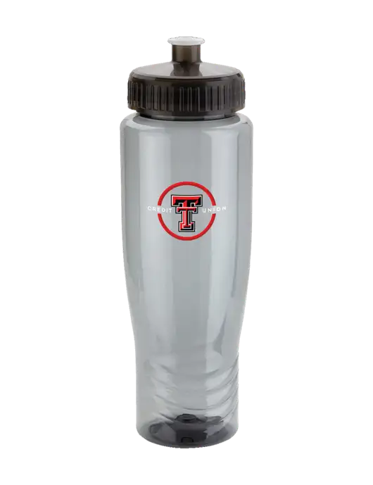 Roam Smoke 28 oz Eco-Polyclear Bottle with Push Pull Lid w/Texas Tech CU Logo