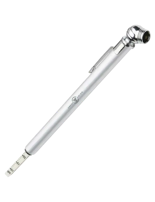 Quick View Silver Tire Gauge w/Texas Tech CU Logo
