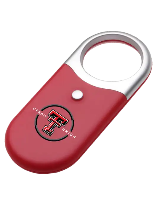 Compact Red Magnifier Light w/Texas Tech CU Logo