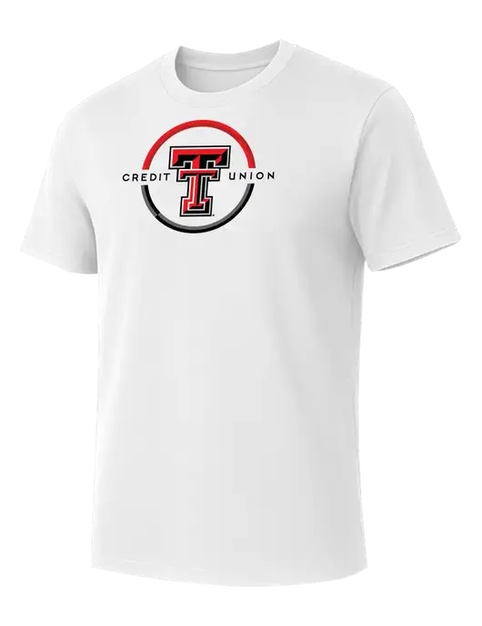 Allmade Bright White Organic Cotton Tee w/Texas Tech CU Logo