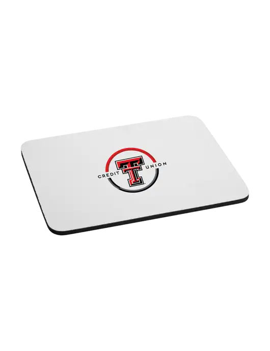 Neoprene Mouse Pad 9.25" x 7.75"  w/Texas Tech CU Logo