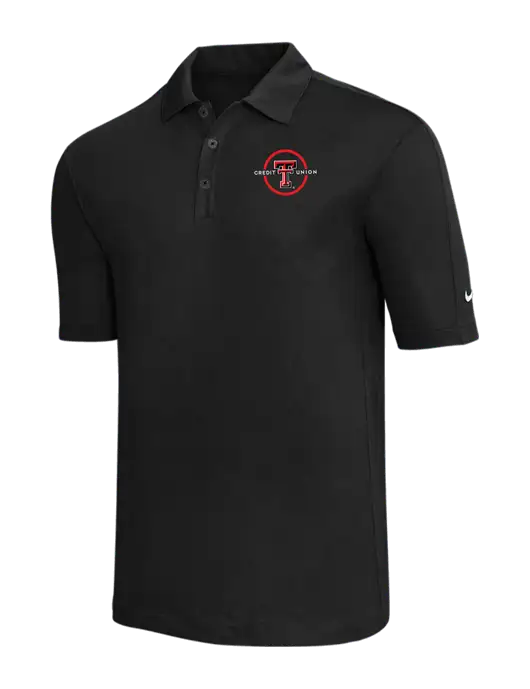 Nike Black Tech Sport Dri-FIT Polo w/Texas Tech CU Logo