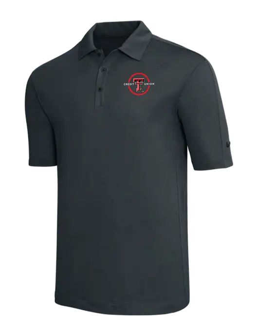 Nike Dark Grey Tech Sport Dri-FIT Polo w/Texas Tech CU Logo