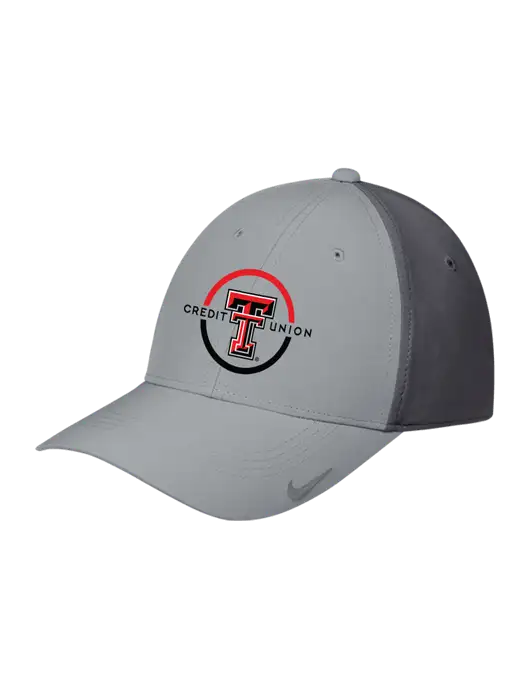 Nike Light Grey/Dark Grey Dri-FIT Legacy Cap w/Texas Tech CU Logo
