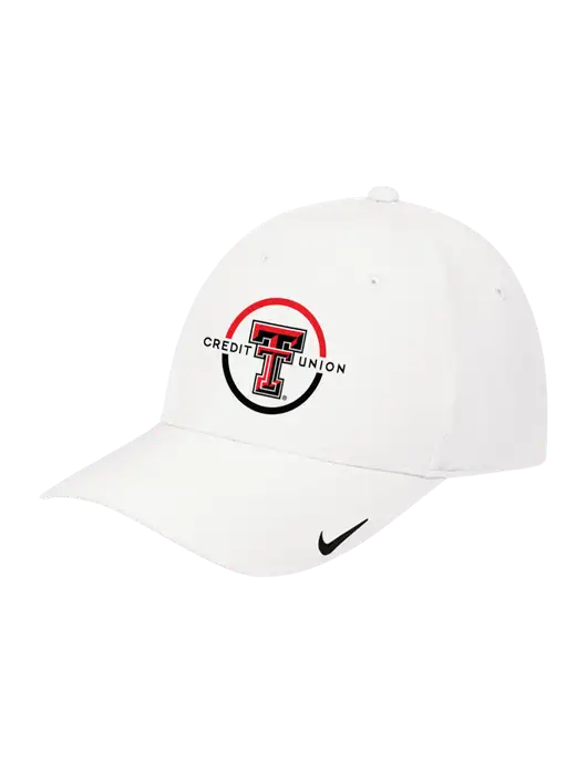 Nike White Dri-FIT Legacy Cap w/Texas Tech CU Logo