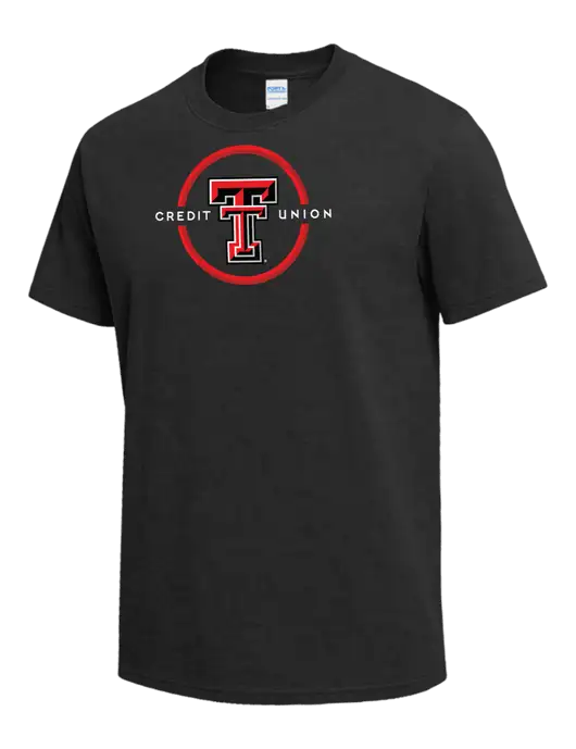 Dark Grey Heather Heavyweight 6.1 oz T-Shirt w/Texas Tech CU Logo