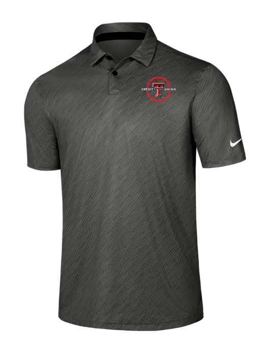 Nike Dark Grey Vapor Dash Polo w/Texas Tech CU Logo
