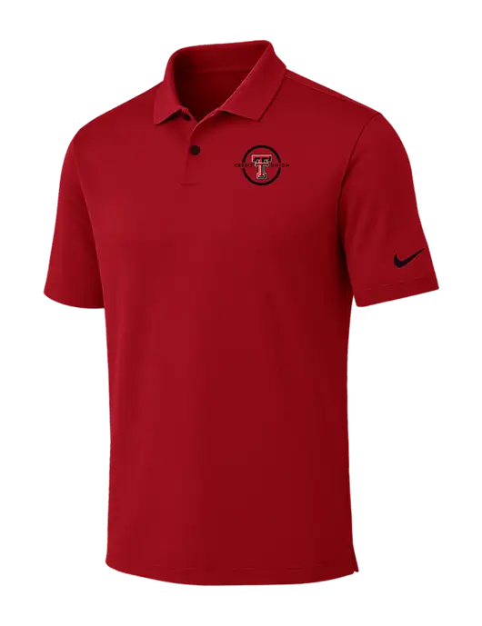 Nike Red Dri-FIT Vapor Polo w/Texas Tech CU Logo
