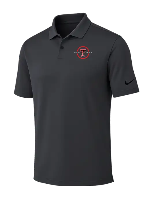 Nike Dark Grey Dri-FIT Vapor Polo w/Texas Tech CU Logo
