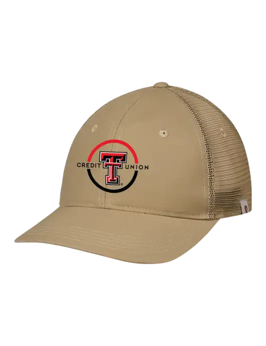 Carhartt Dark Tan Trucker Rugged Pro Series Cap w/Texas Tech CU Logo