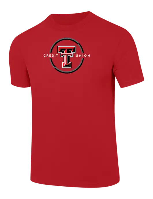 Comfort Colors 6.1 oz Red Heavyweight Ring Spun T-Shirt w/Texas Tech CU Logo