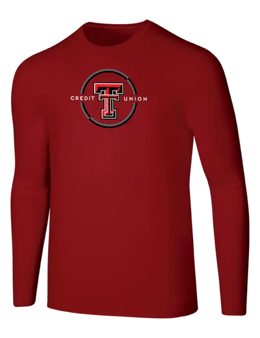 Seriously Soft Red Long Sleeve T-Shirt w/Texas Tech CU Logo