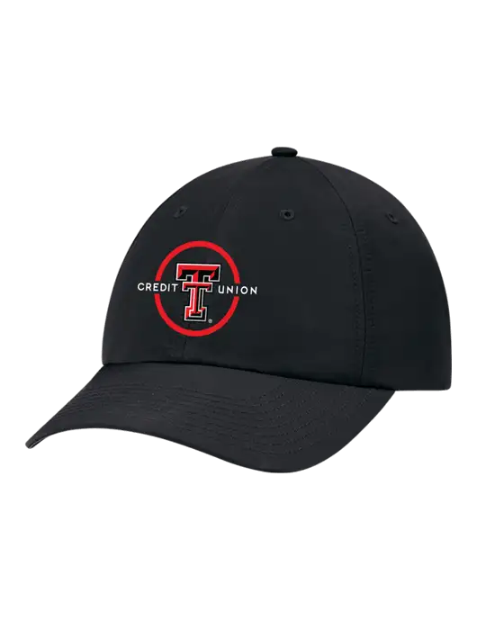 Richardson Relaxed Performance Lite Black Cap w/Texas Tech CU Logo