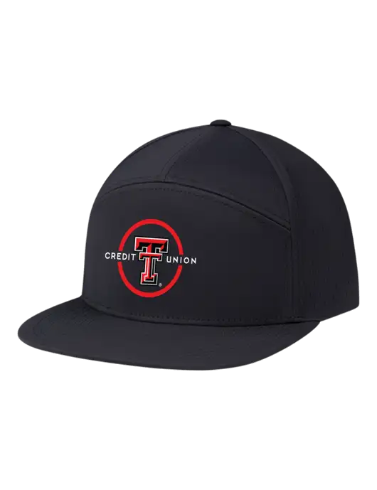 Richardson Black Cannon Cap w/Texas Tech CU Logo