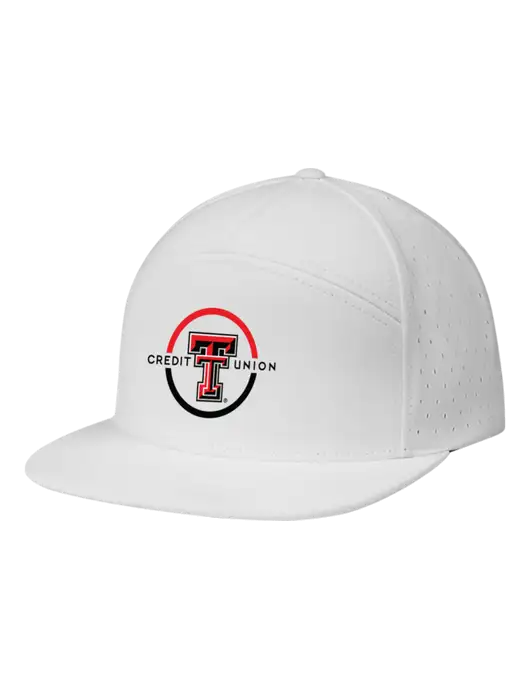 Richardson White Cannon Cap w/Texas Tech CU Logo