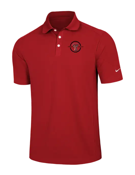 Nike Red Dri-FIT Classic Polo w/Texas Tech CU Logo