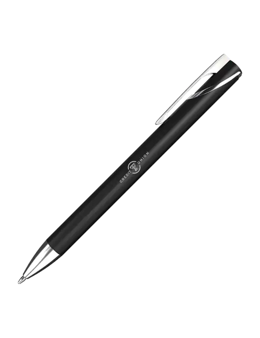 Black/Chrome HyperNova Ballpoint Pen - Black Ink w/Texas Tech CU Logo
