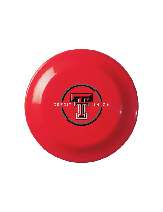 Fun Red Flying Disc w/Texas Tech CU Logo