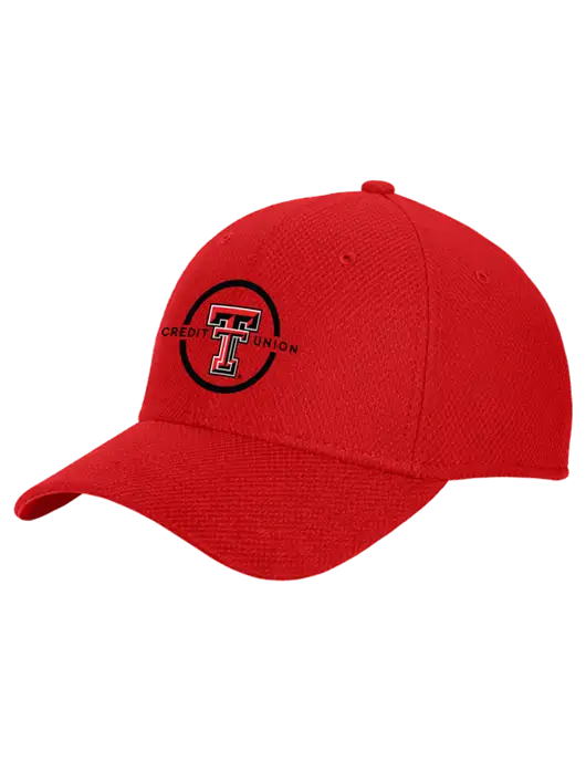 New Era Diamond Era Red Stretch Cap w/Texas Tech CU Logo