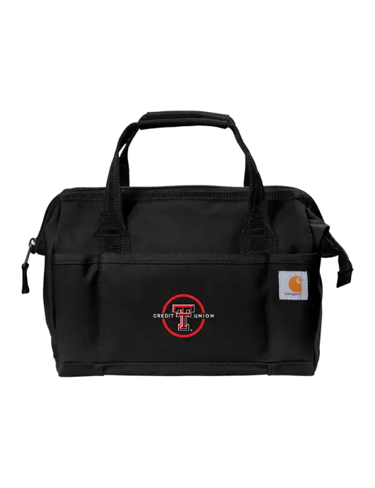Carhartt Foundry Series 14” Black Tool Bag w/Texas Tech CU Logo