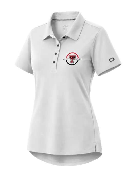 OGIO Womens Envision White Polo w/Texas Tech CU Logo